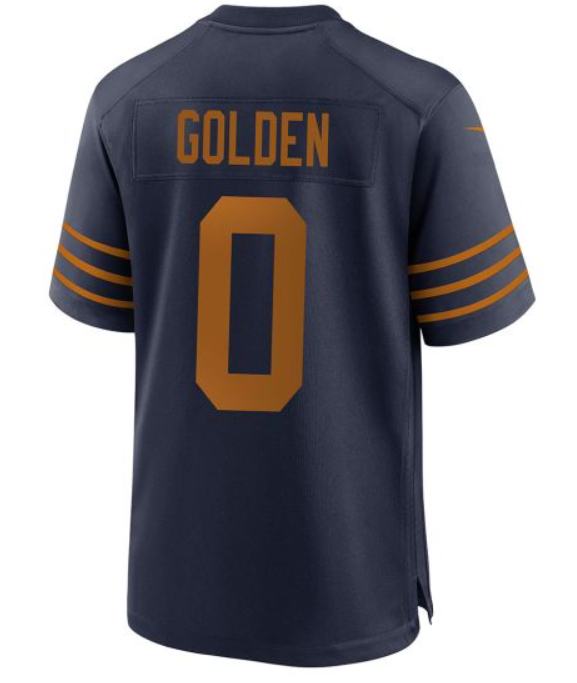 Youth 2025 Green Bay Packers #0 Golden blue Classic Nike game NFL Jersey->youth nfl jersey->Youth Jersey